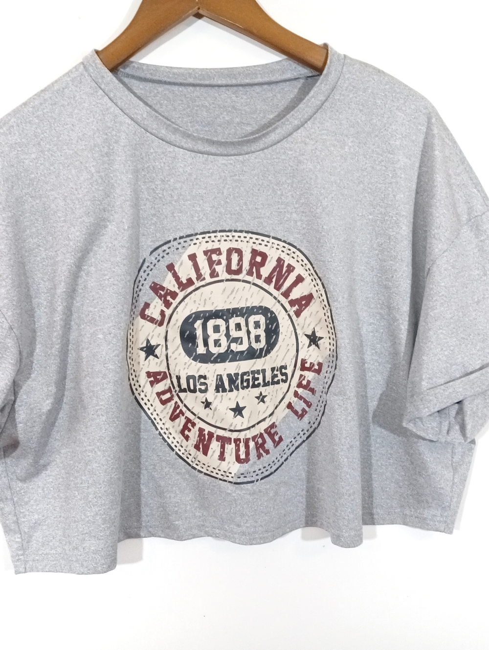California Adventure Life Graphic Sweatshirt - Grey with Red & Navy